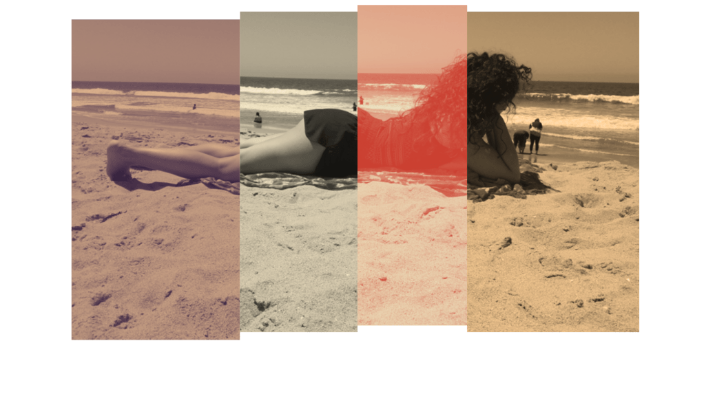 woman laying on beach